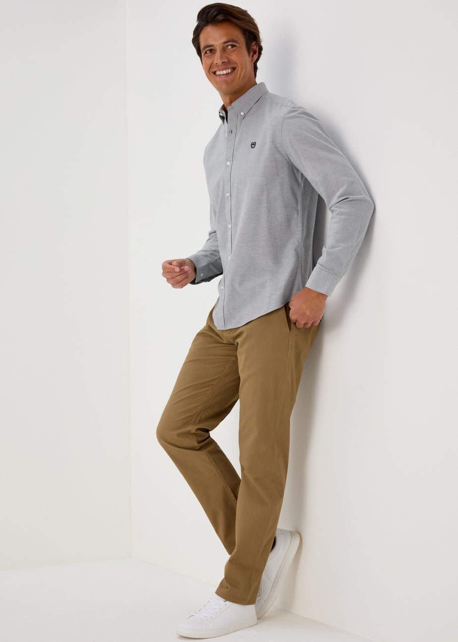 Grey Oxford Shirt