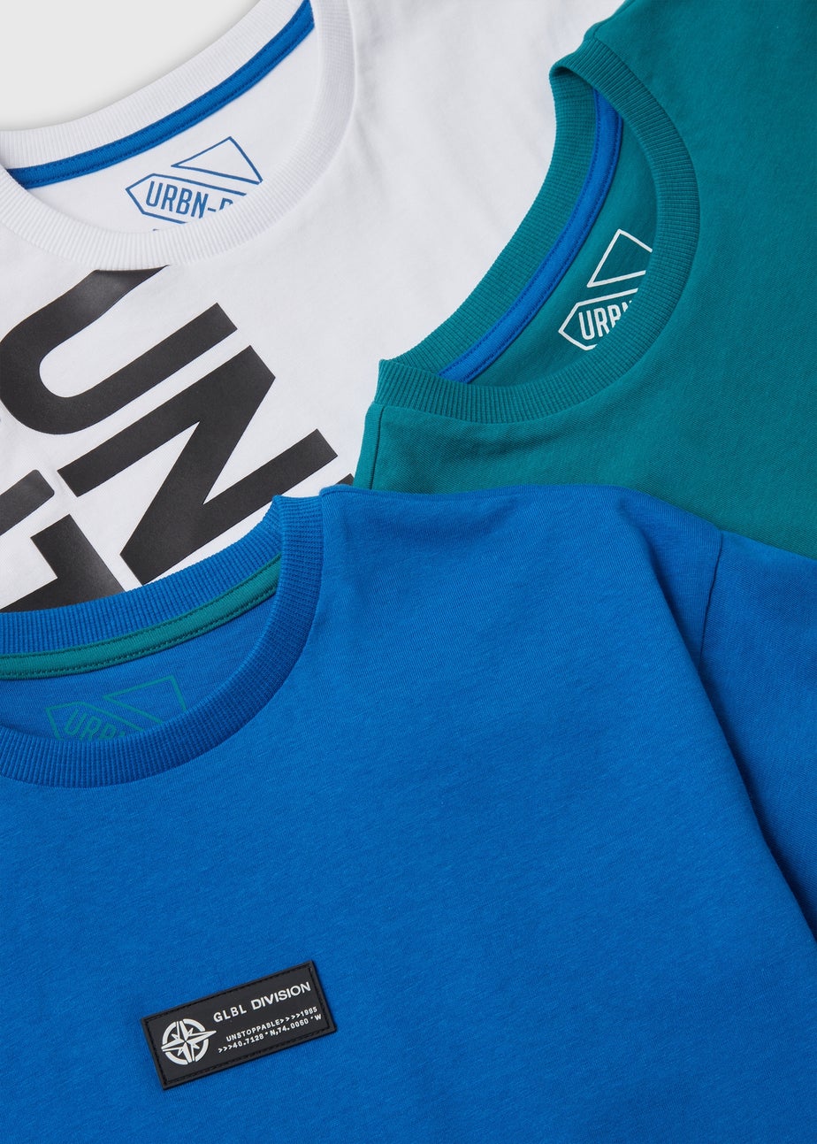 Boys 3 Pack Unlimited Future T-Shirts (7-13yrs)