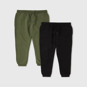 Boys Black & Green Joggers Set (7-13yrs)