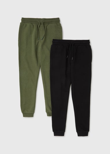 Boys Black & Green Joggers Set (7-13yrs)