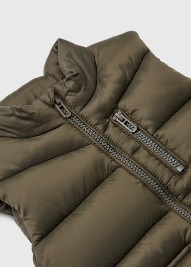 Boys Khaki Padded Utility Gilet (1-7yrs)