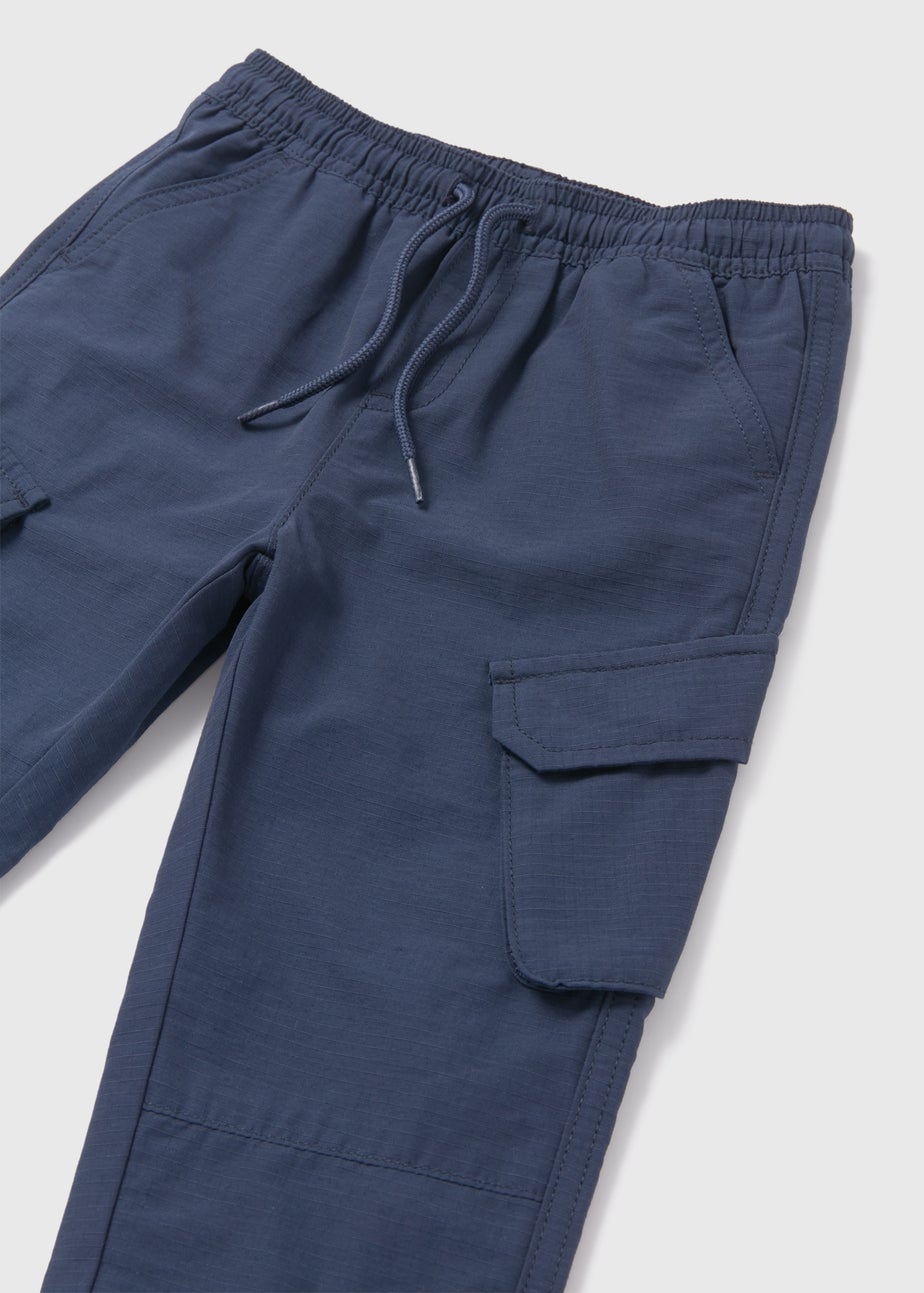Boys Navy Ripstop Cargo Pants (1-7yrs)