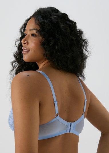 2 Pack Blue & Cream Lace Sling DD+ Bra