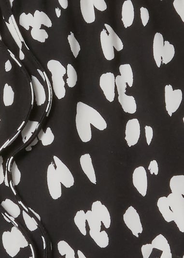 Black Print Cami Pyjama Set