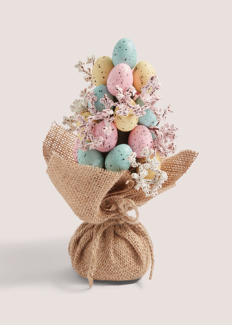 Multicoloured Easter Egg Topiary (10x10x20CM)