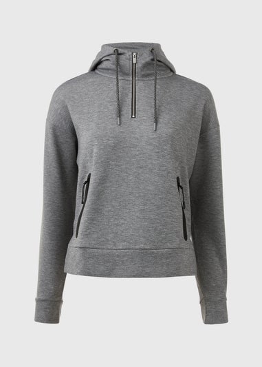 Souluxe Grey Marl Technical Hoodie