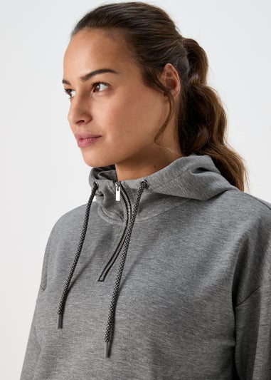 Souluxe Grey Marl Technical Hoodie