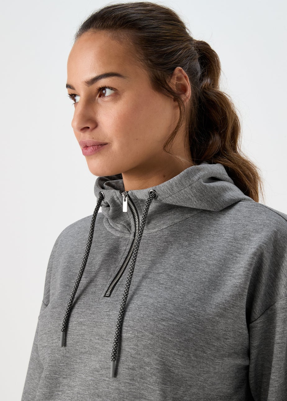 Souluxe Grey Marl Technical Hoodie