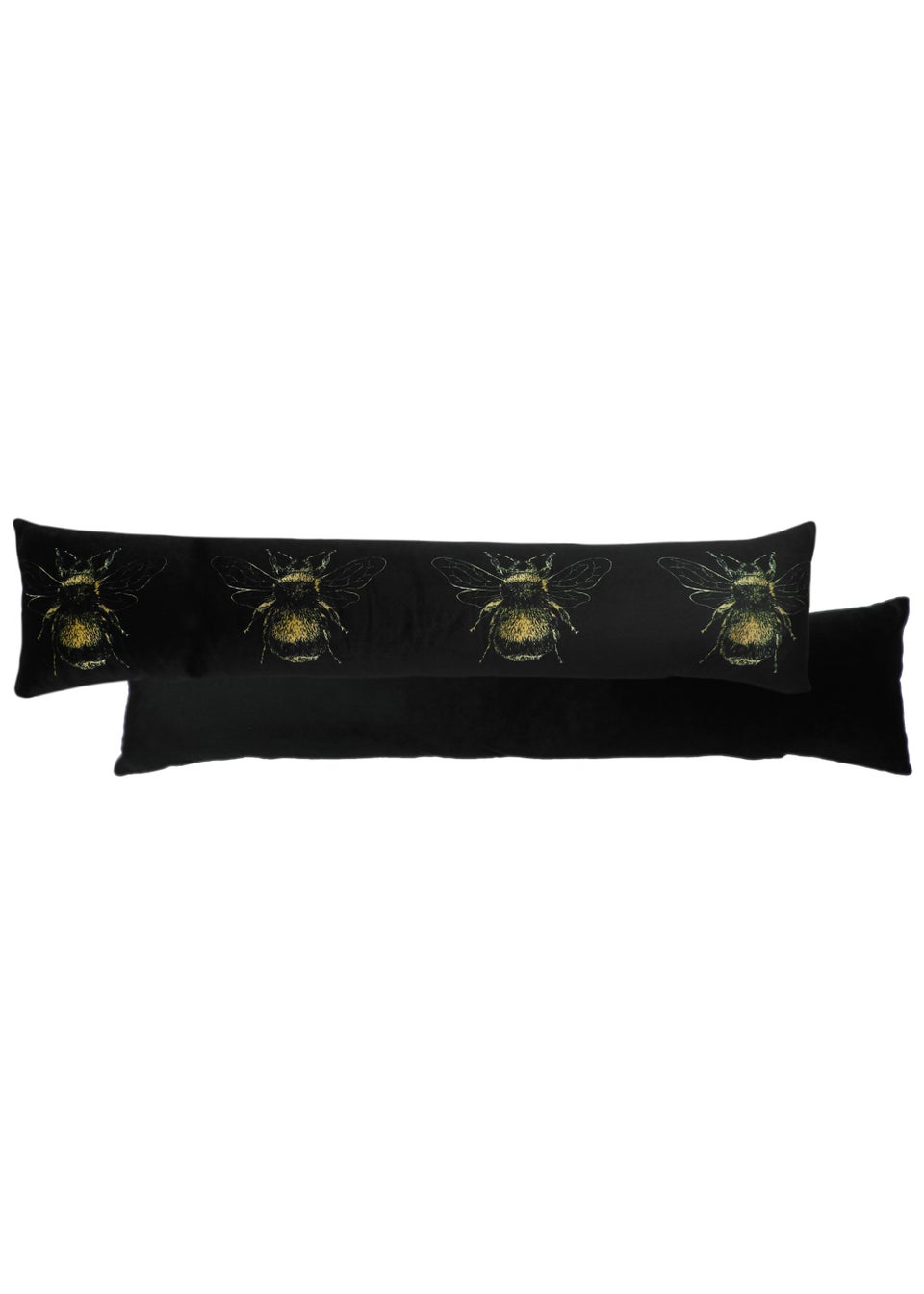 Evans Lichfield Gold Bee Velvet Draught Excluder (92cm x 20cm)