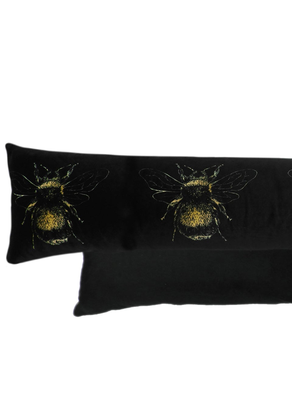 Evans Lichfield Gold Bee Velvet Draught Excluder (92cm x 20cm)