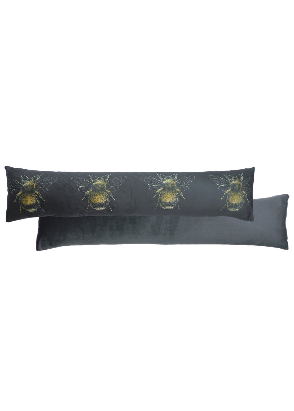 Evans Lichfield Gold Bee Velvet Draught Excluder (92cm x 20cm)