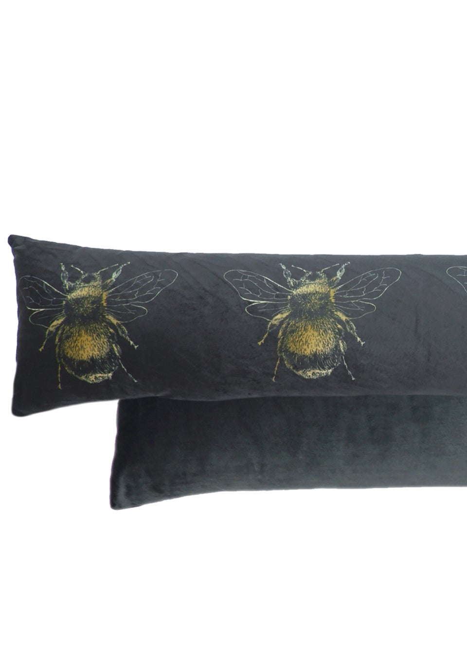 Evans Lichfield Gold Bee Velvet Draught Excluder (92cm x 20cm)