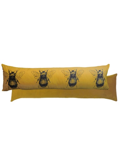 Evans Lichfield Gold Bee Velvet Draught Excluder (92cm x 20cm)