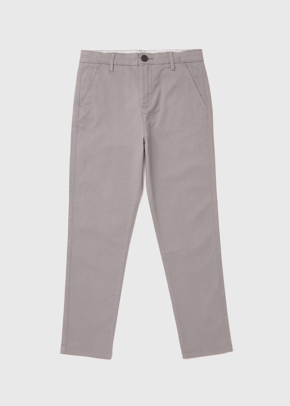 Boys Grey Chino Trousers (7-13yrs)