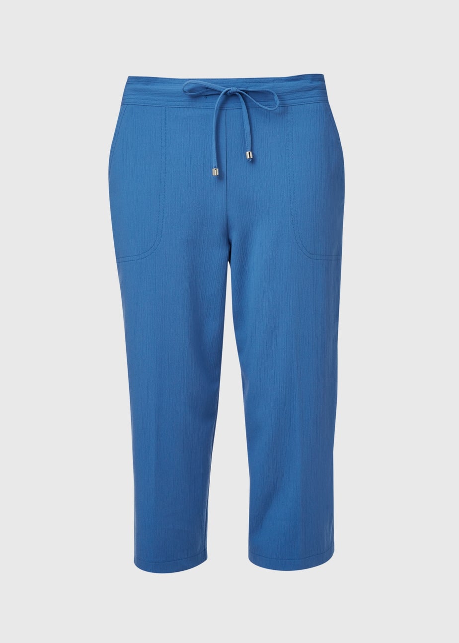 Blue Cropped Trousers