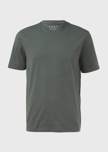 Green Essential V-Neck T-Shirt