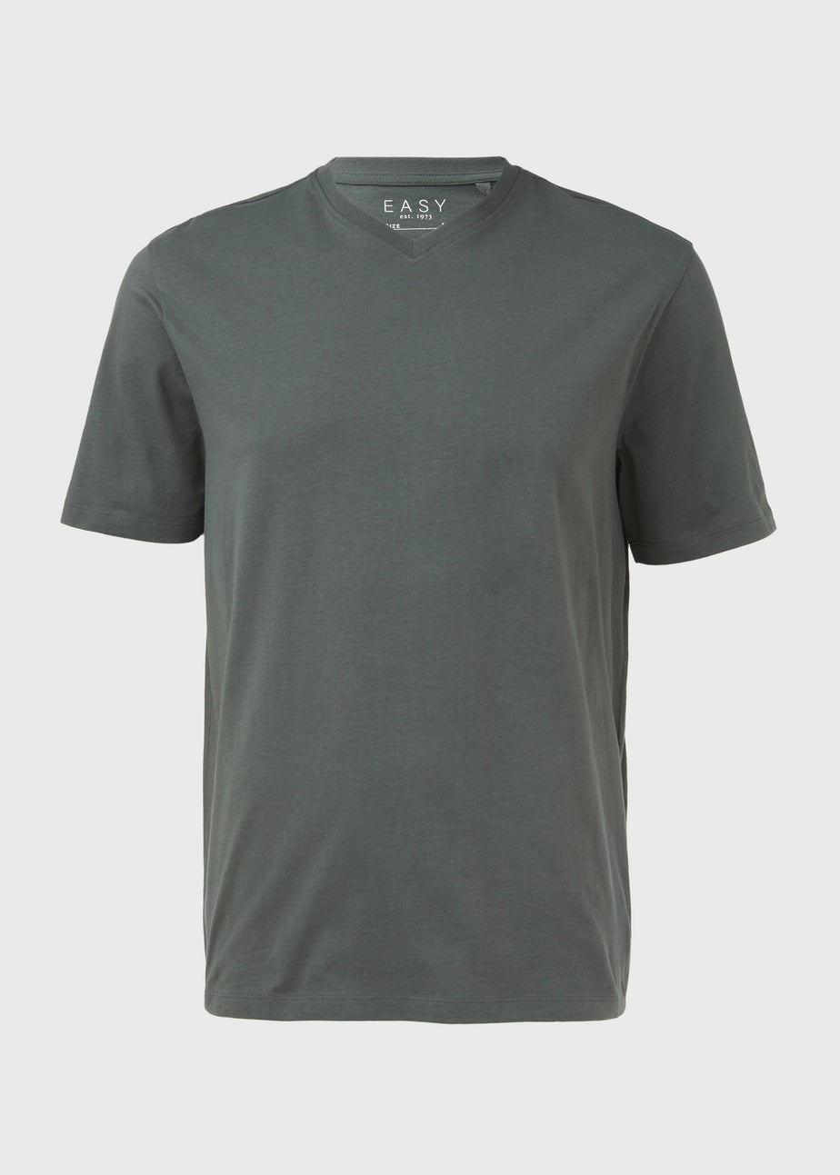 Green Essential V-Neck T-Shirt