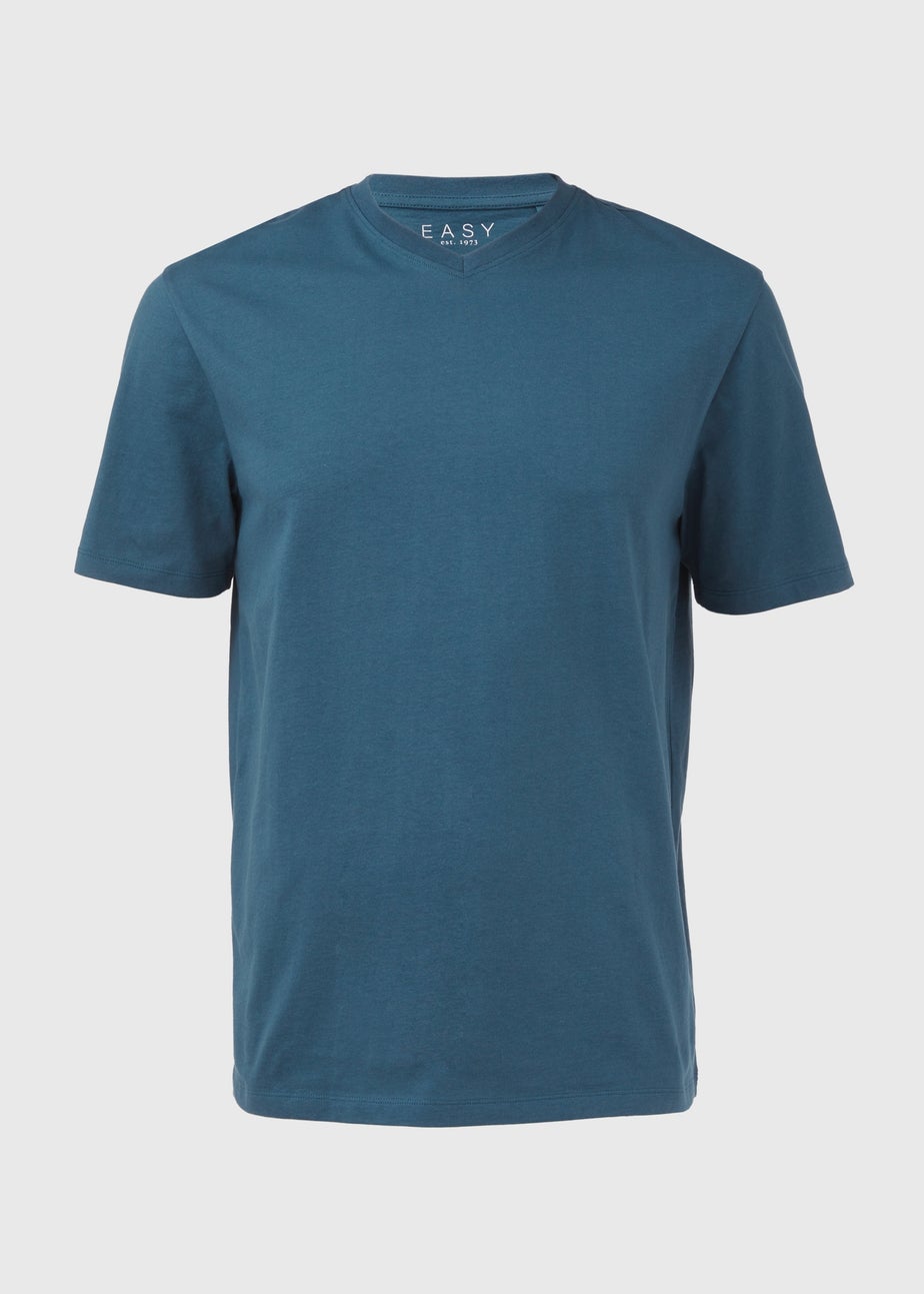 Blue Essential V-Neck T-Shirt
