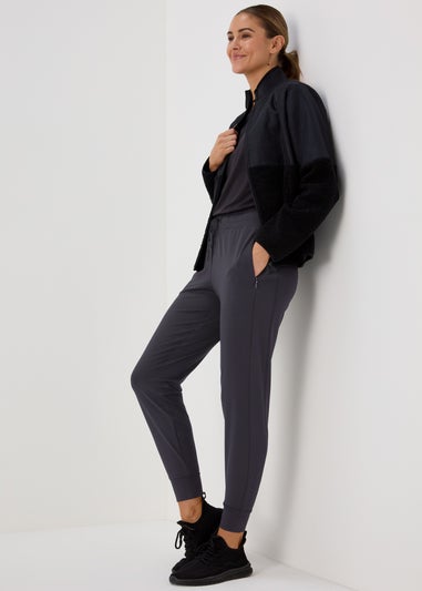 Souluxe Black Active Sports Jogging Bottoms