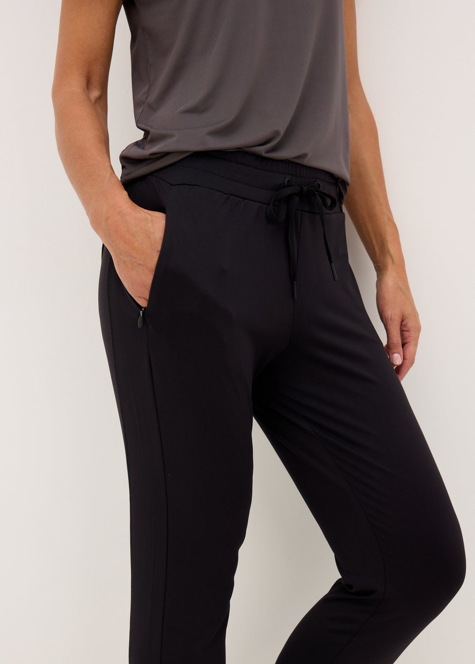 Souluxe Black Active Sports Jogging Bottoms
