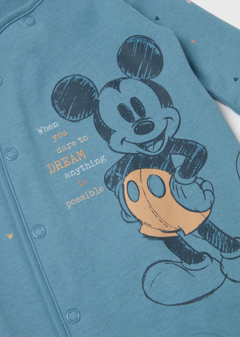 Baby Mickey Blue Sleepsuit (Newborn-12mths)