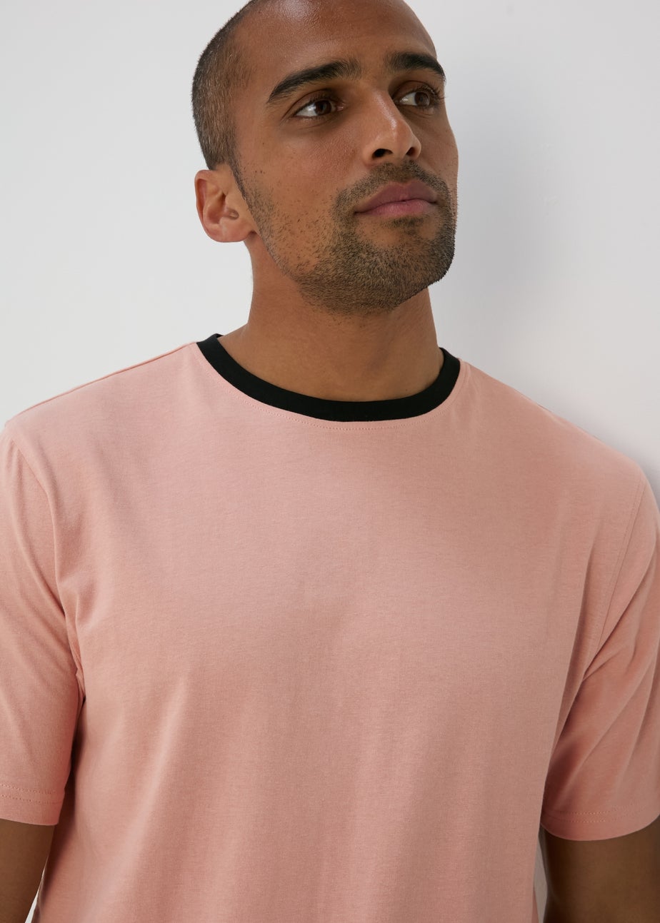 Pink Basic T-Shirt & Shorts Set