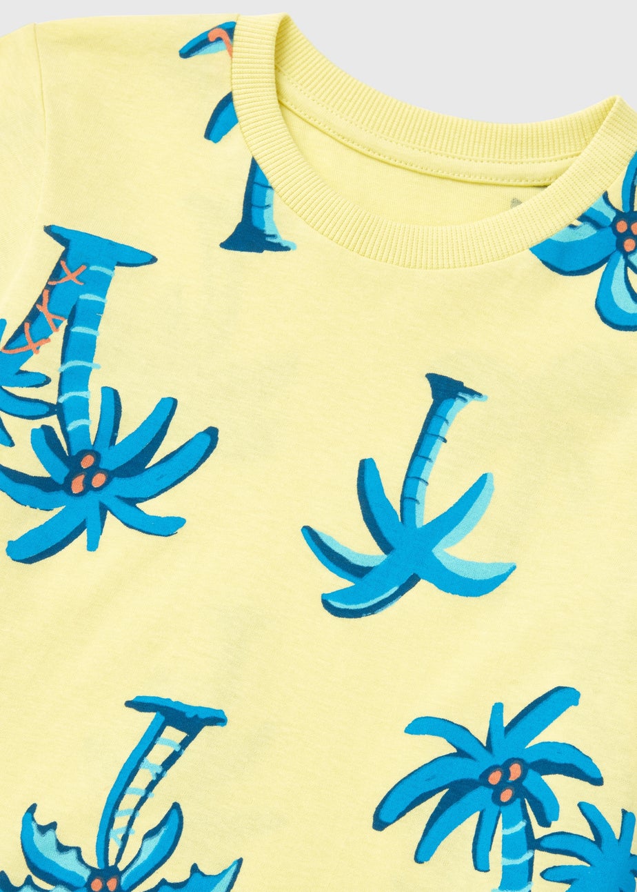 Boys Lemon Palm Print T-Shirt (1-7yrs)