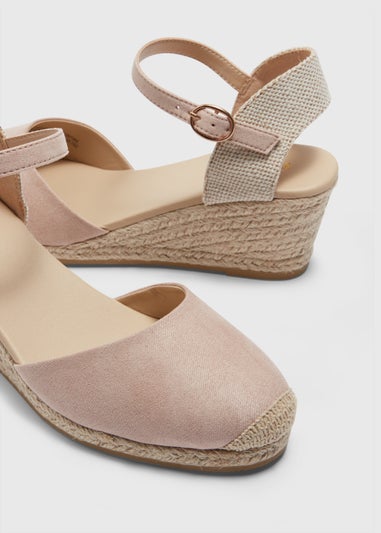 Nude Closed Toe Espadrilles