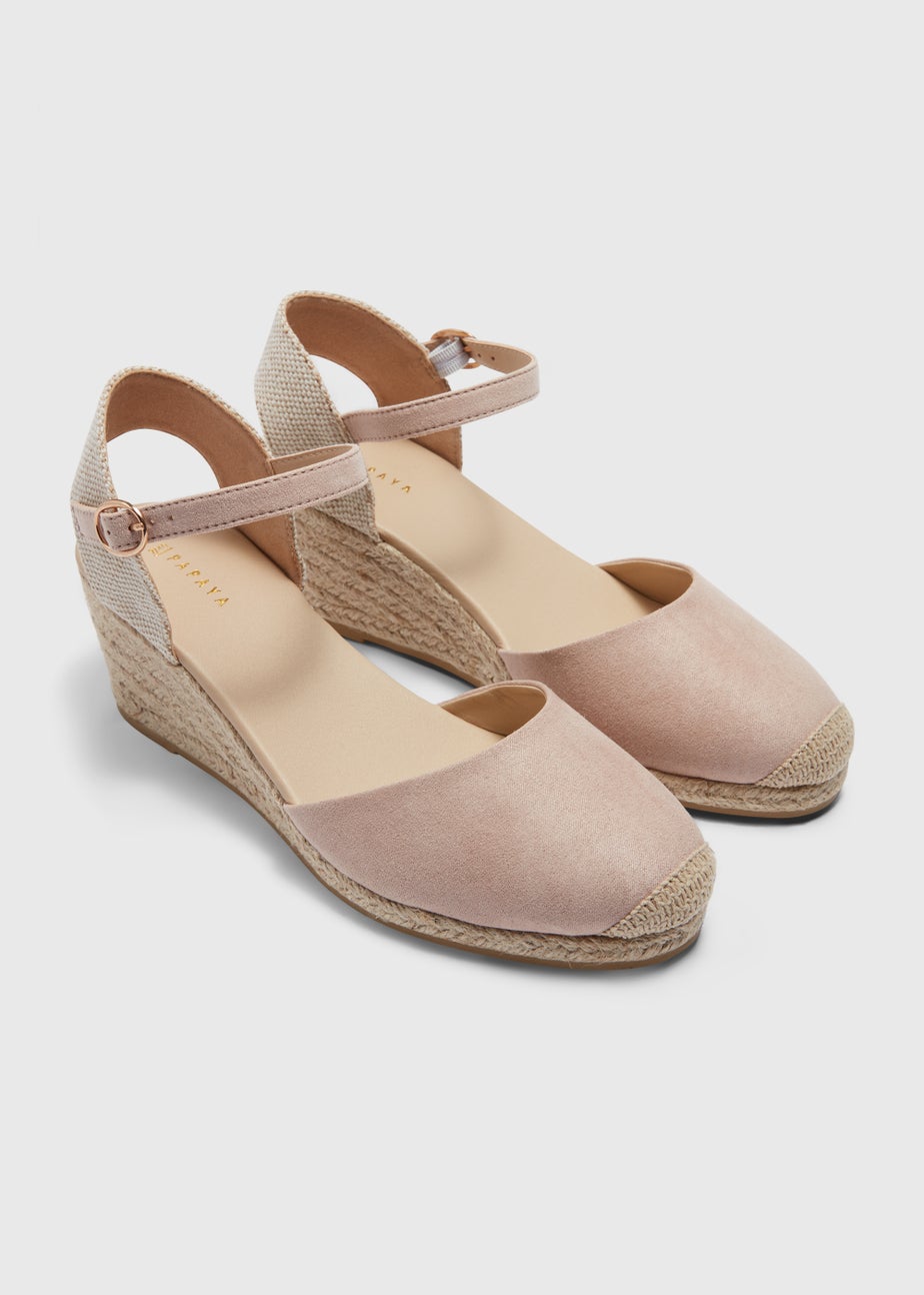 Nude Closed Toe Espadrilles