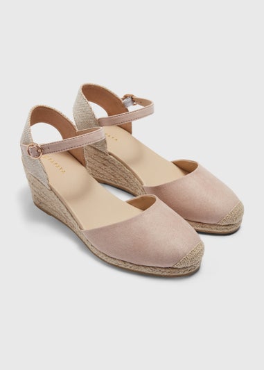 Nude Closed Toe Espadrilles