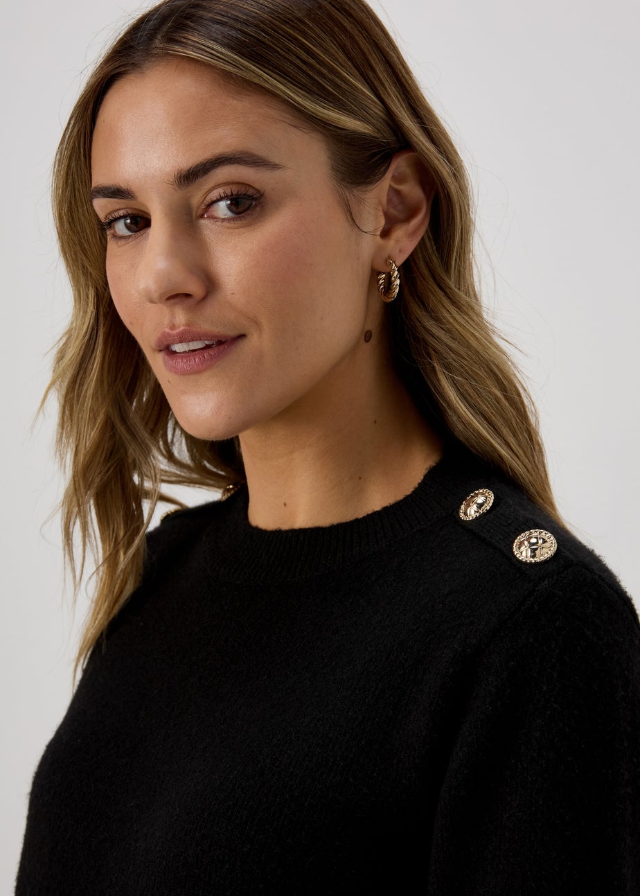 Black Military 2 in 1 Jumper