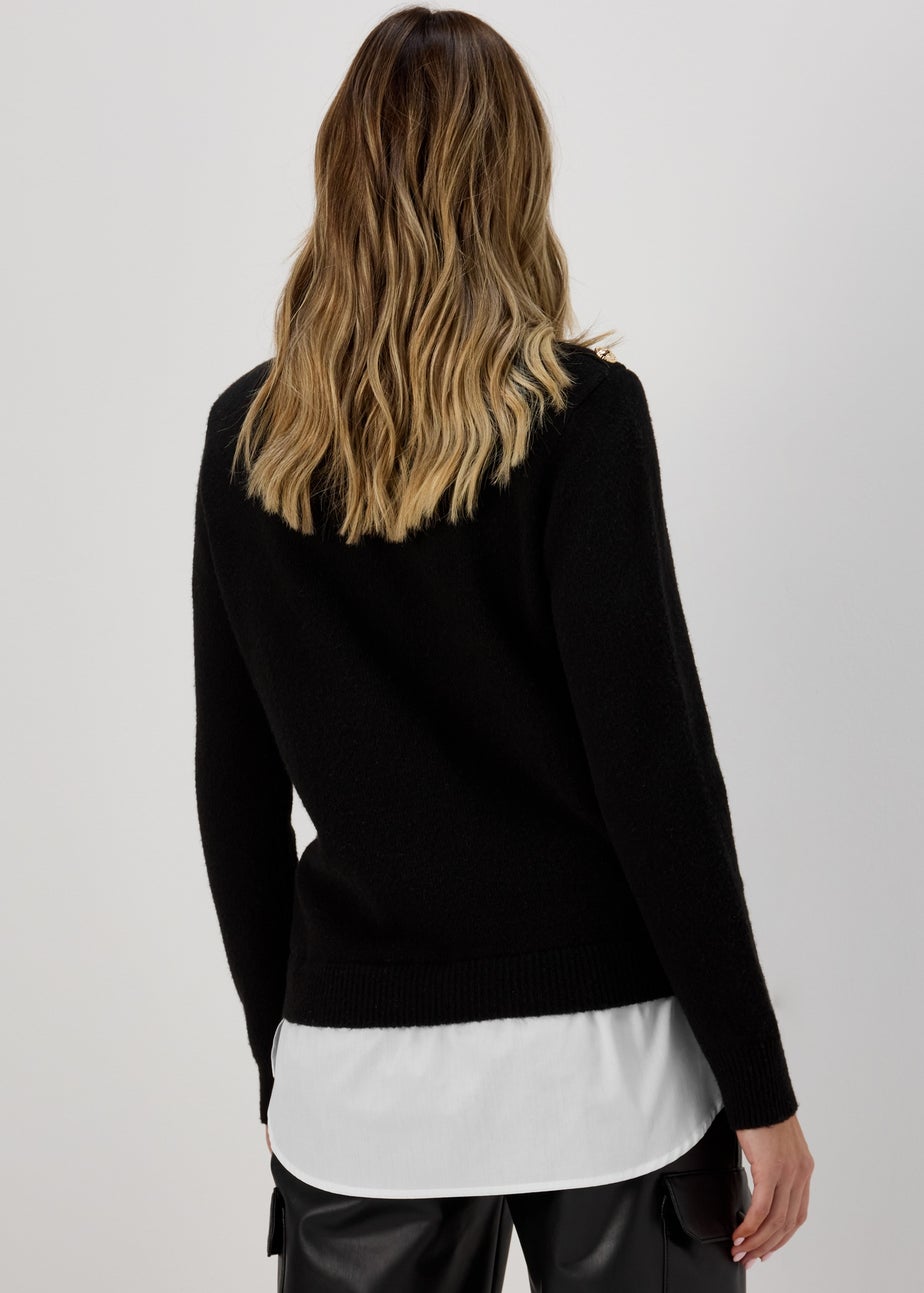 Black Military 2 in 1 Jumper