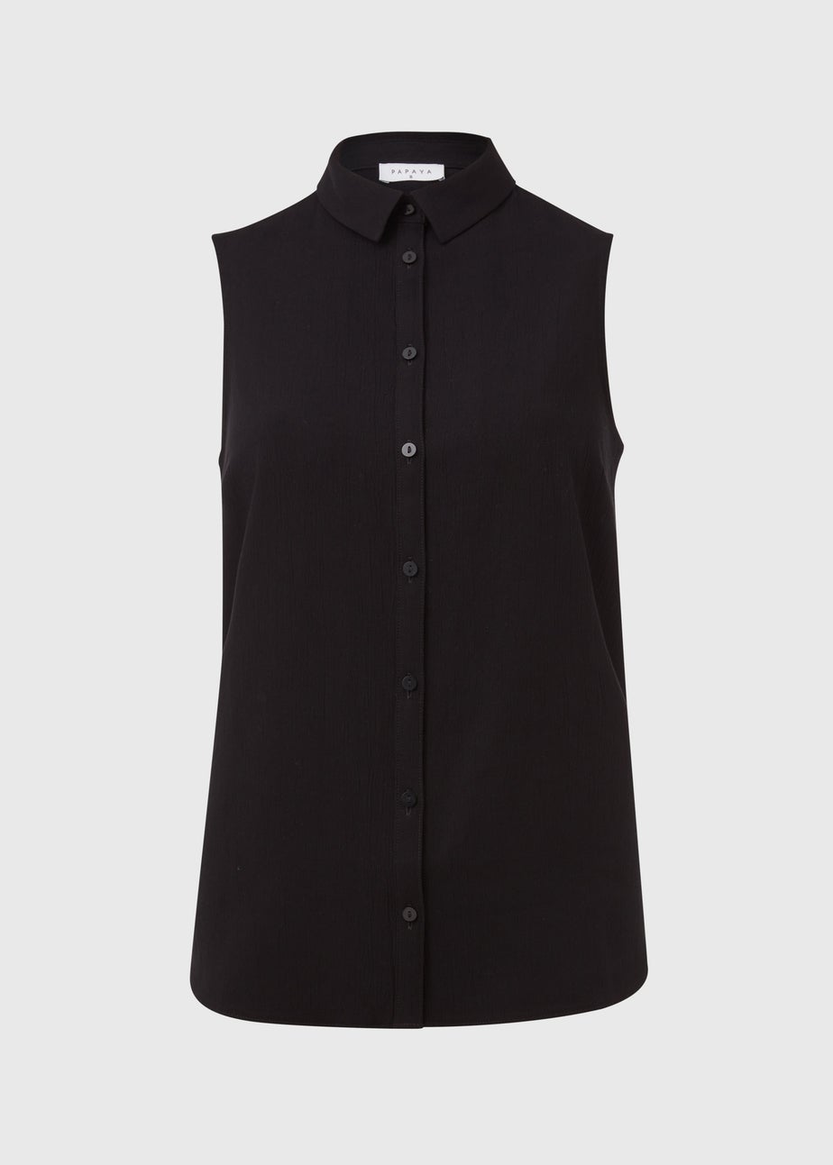 Black Sleeveless Shirt