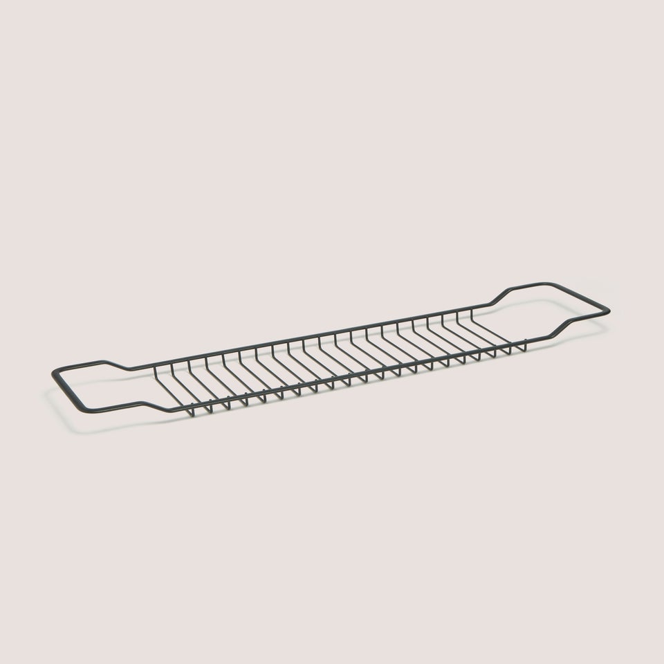 Black Wire Bath Tray (72x16x5cm)