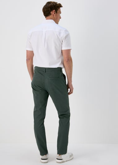 Teal Slim Fit Stretch Chinos
