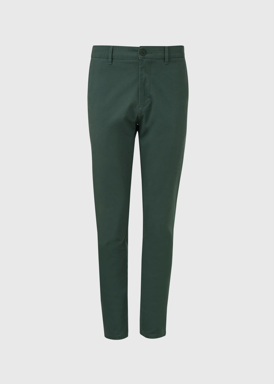Teal Slim Fit Stretch Chinos