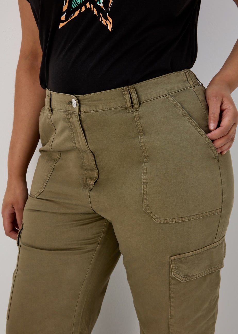 Khaki Cargo Trousers
