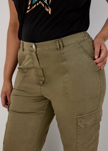 Khaki Cargo Trousers