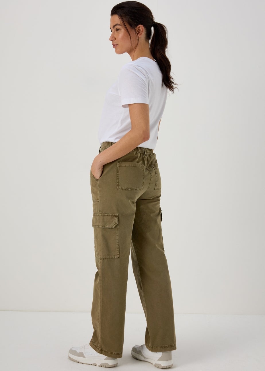 Khaki Cargo Trousers