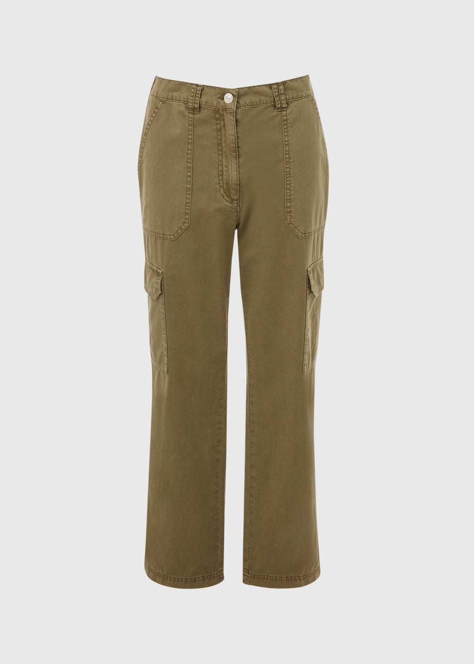 Khaki Cargo Trousers