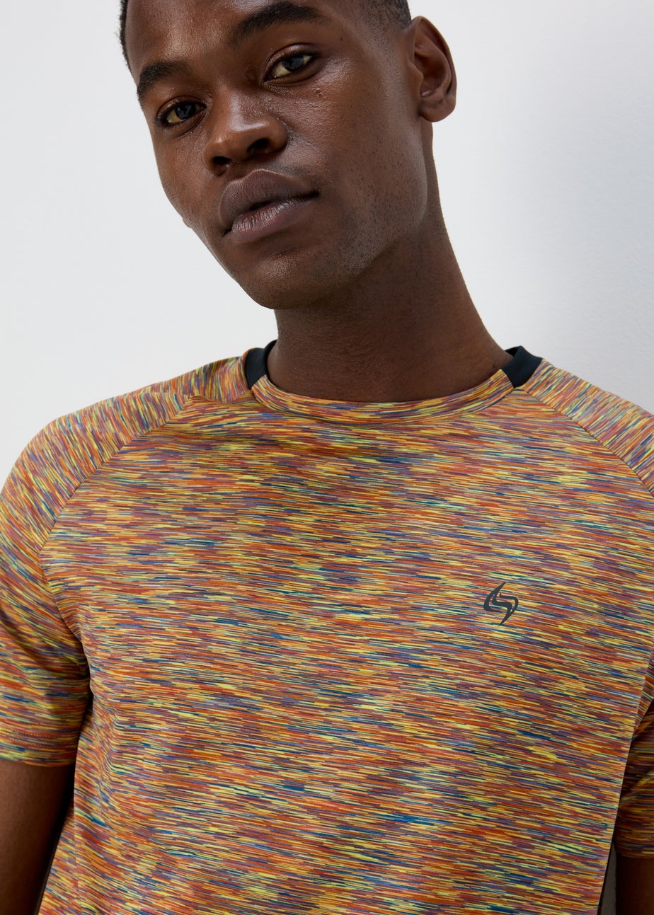 Souluxe Orange Space Dye T-Shirt