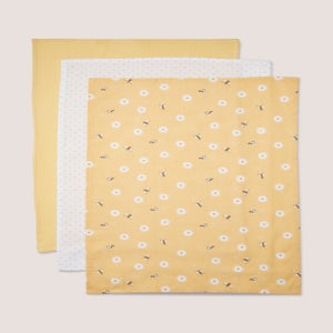 3 Pack Yellow Bee Daisy Tea Towels