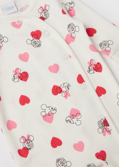 Disney Mickey Mouse Baby White Sleepsuit (Newborn-12mths)