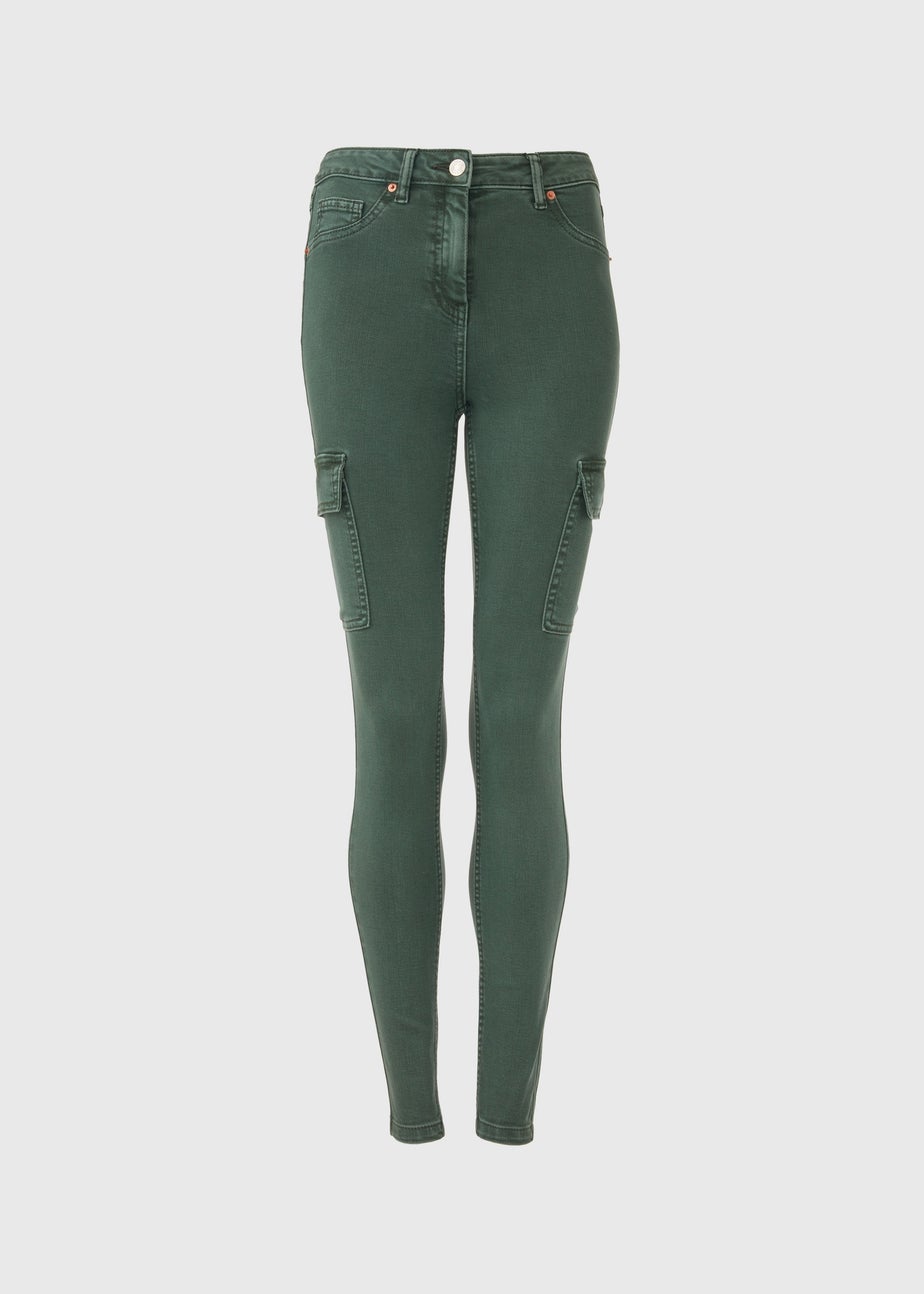 Khaki Skinny Cargo Jeans