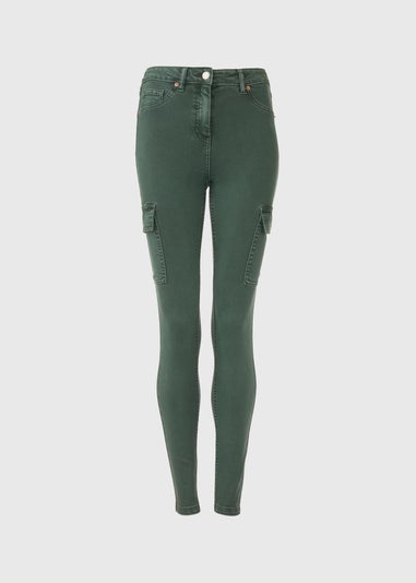 Khaki Skinny Cargo Jeans