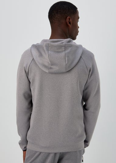 US Athletic Light Grey Bonded Zip Up Hoodie