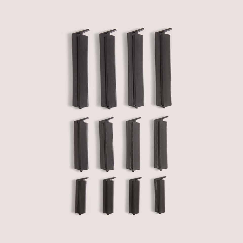 12 Pack Black Bag Clips