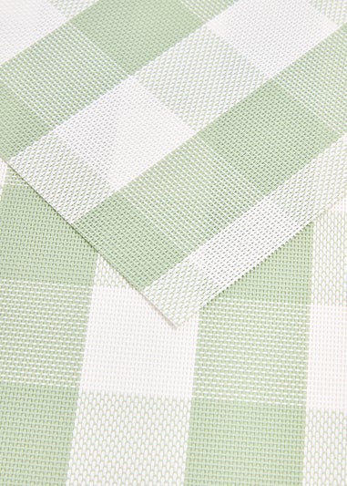2 Pack Green Check Placemat