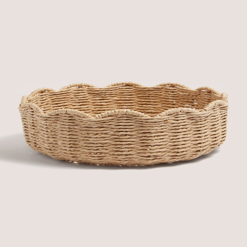 Retreat Scalloped Basket