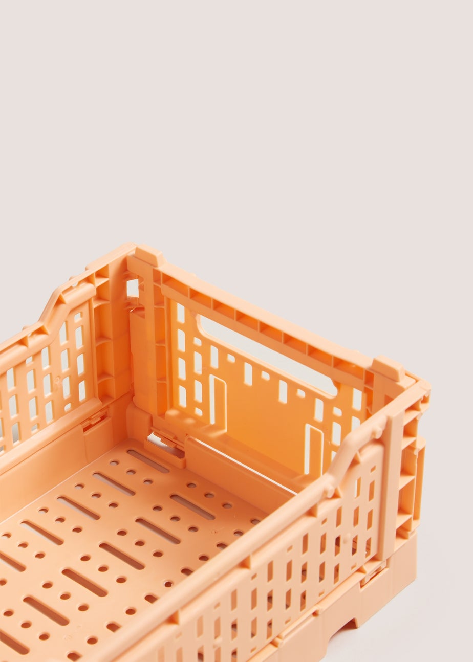 Orange Collapsible Crate (270mm x 170mm x 105mm)